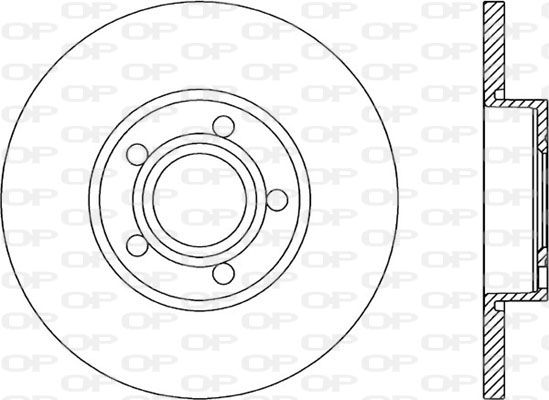 OPEN PARTS Тормозной диск BDR1037.10